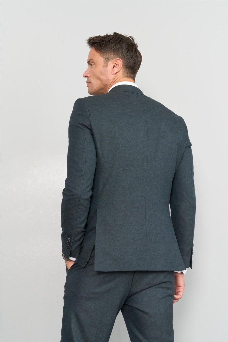 Mentality 9094 Erkek Yünter 6 Drop Slimfit Takım Elbise Zümrüt