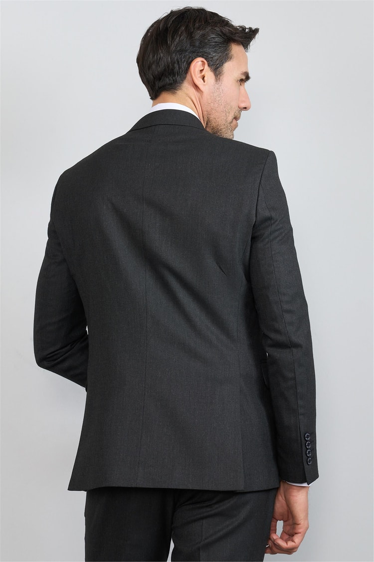 Mentality 9094 Erkek Yünter 6 Drop Slimfit Takım Elbise Siyah