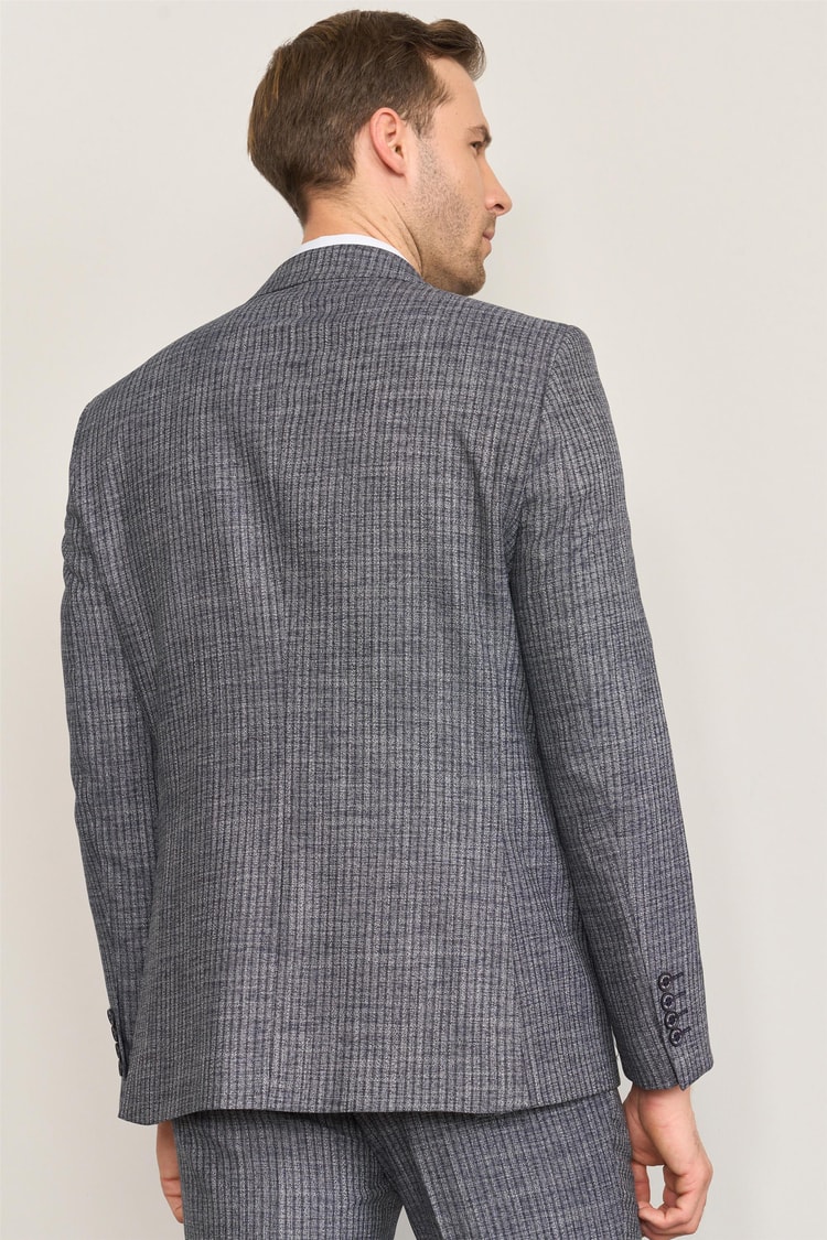Mentality 9121 Erkek Mono Yaka Slim Fit Takım Elbise Lacivert