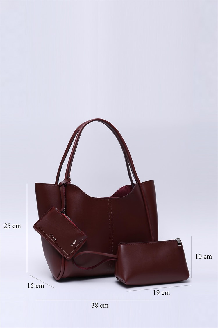 Mıyamıra Shk108 Bordo Kadın Omuz Cantası