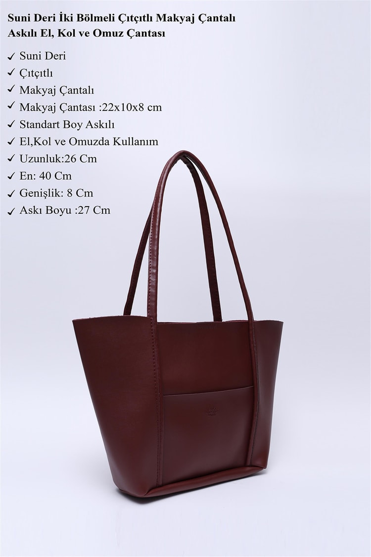 Mıyamıra Shk80 Bordo Kadın Omuz Cantası