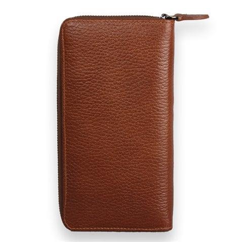 My Valice Unisex Telefon Bölmeli Hakiki  Deri Cüzdan ve Kartlık 1821 Taba
