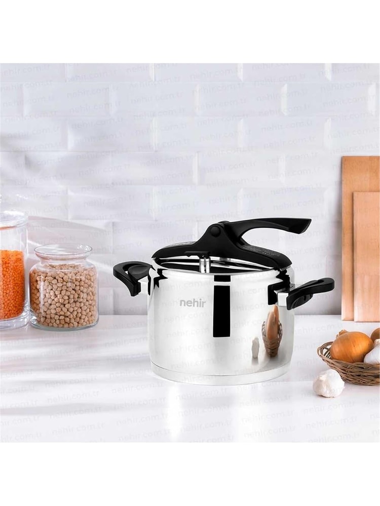 Nehir 29010 Silver Trend 6 Lt-düdüklü Tencere