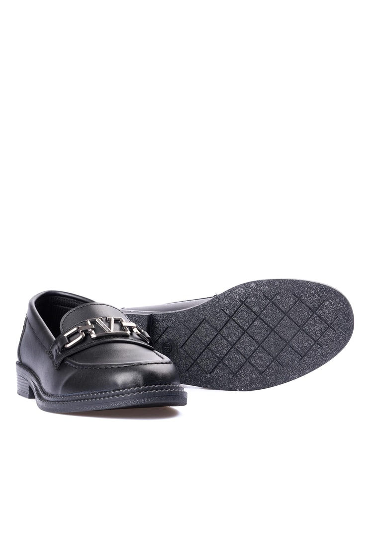 Nene 2141 Siyah Kadın Loafer Ayakkabı