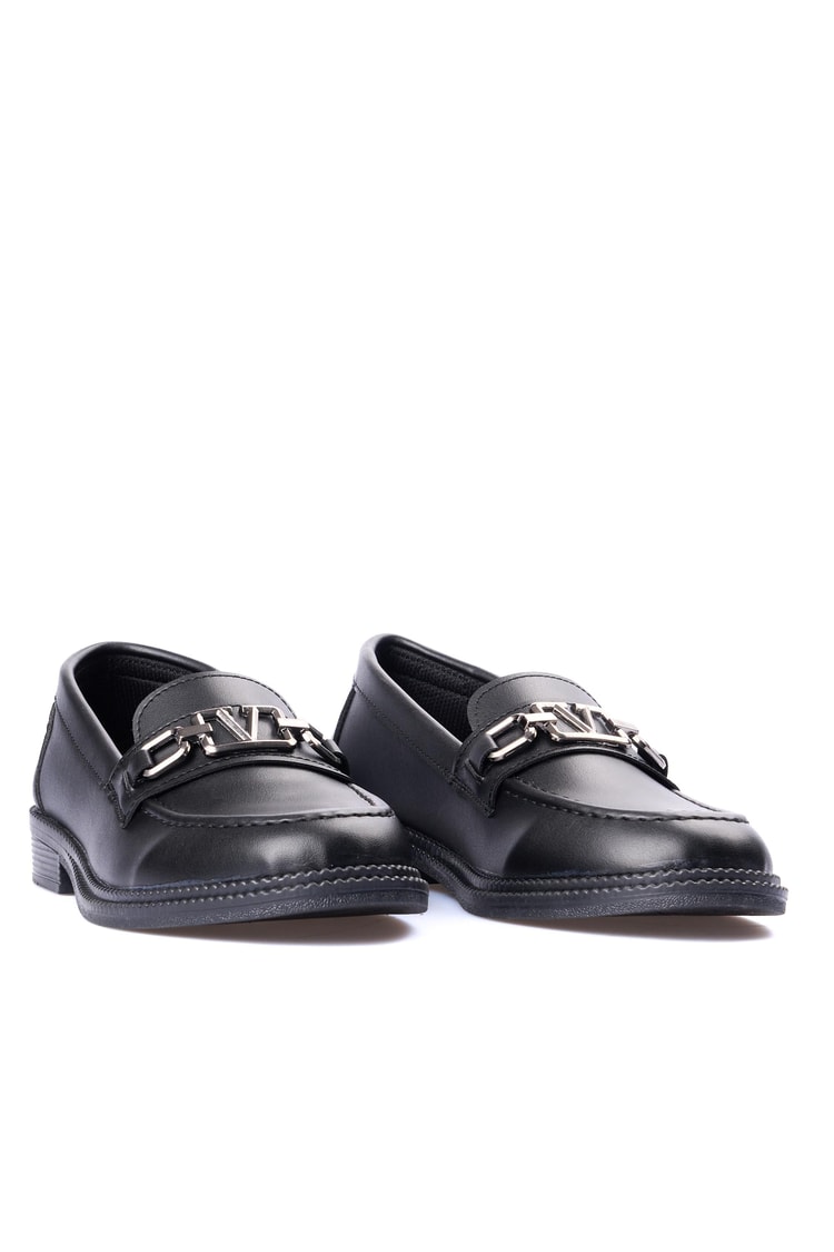 Nene 2141 Siyah Kadın Loafer Ayakkabı