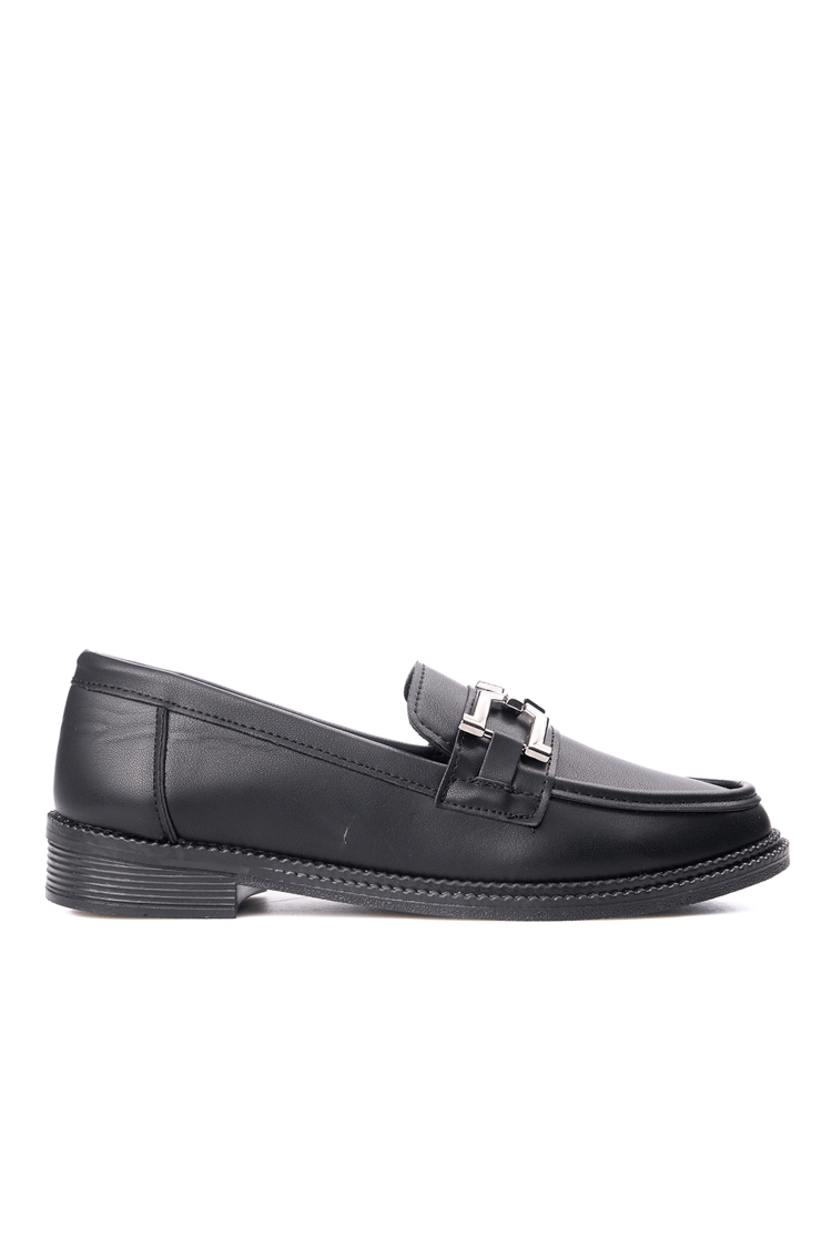 Nene 2164 Siyah Kadın Loafer Ayakkabı
