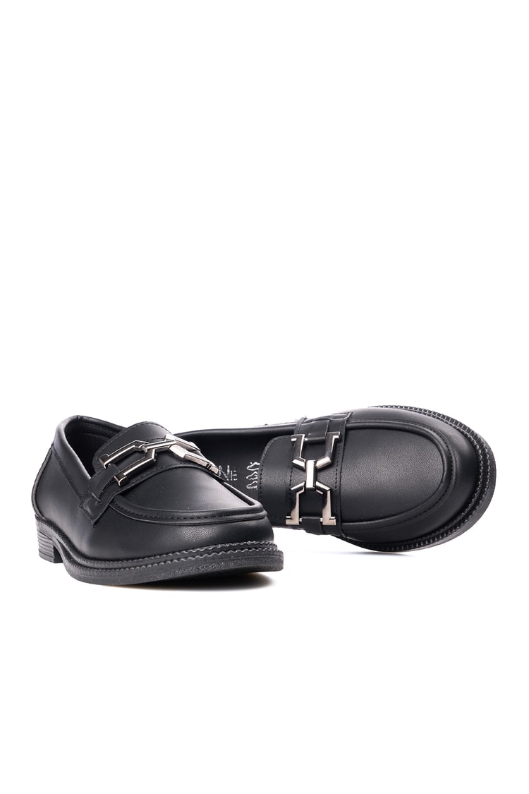 Nene 2164 Siyah Kadın Loafer Ayakkabı