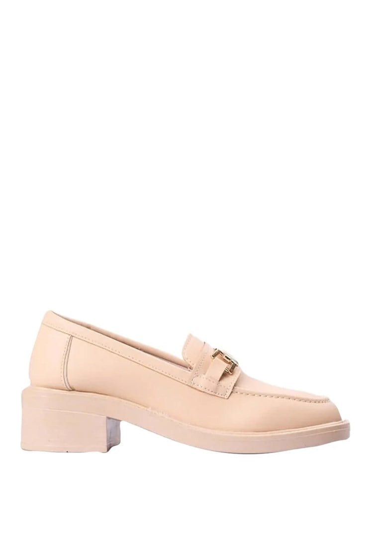 Nene 2344 Bej Kadın Loafer Ayakkabı