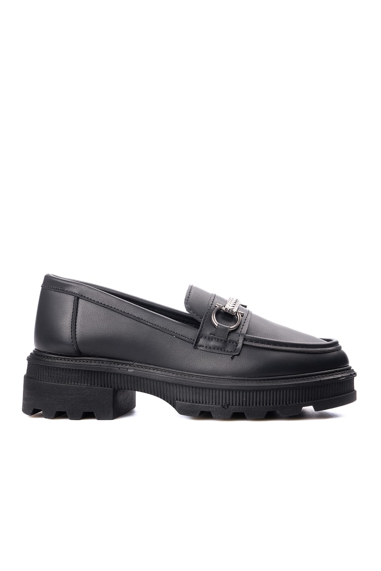 Nene 2465 Siyah Kadın Loafer Ayakkabı
