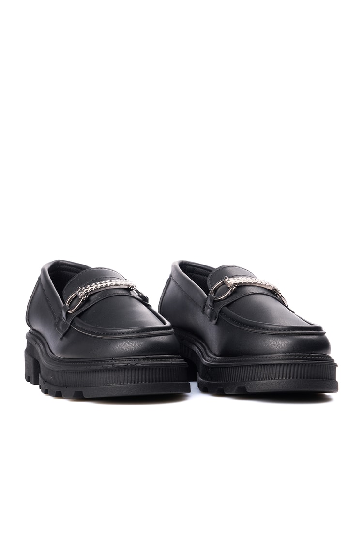 Nene 2465 Siyah Kadın Loafer Ayakkabı
