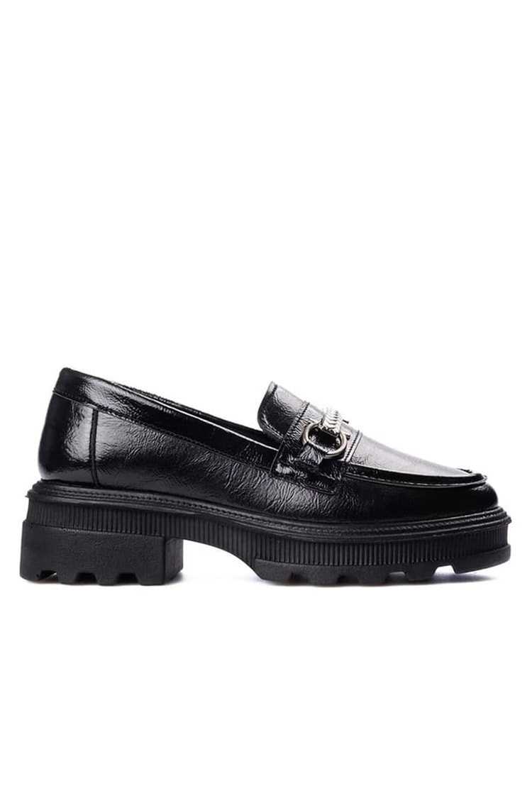 Nene 2465 Siyah Rgn Kadın Loafer Ayakkabı