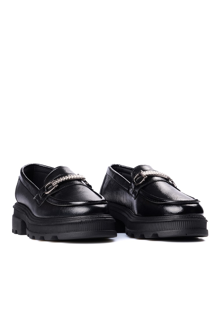 Nene 2465 Siyah Rgn Kadın Loafer Ayakkabı