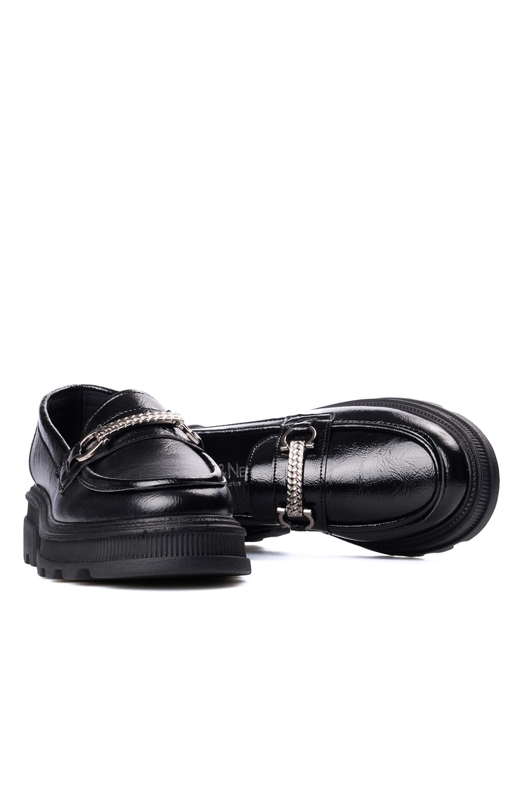 Nene 2465 Siyah Rgn Kadın Loafer Ayakkabı