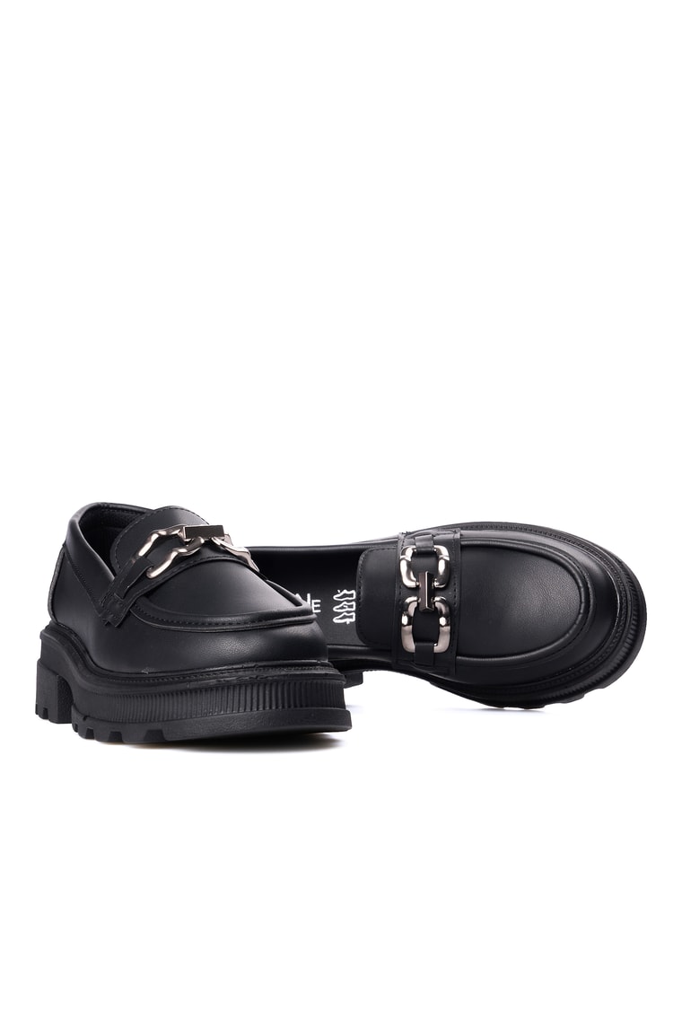 Nene 2468 Siyah Kadın Loafer Ayakkabı