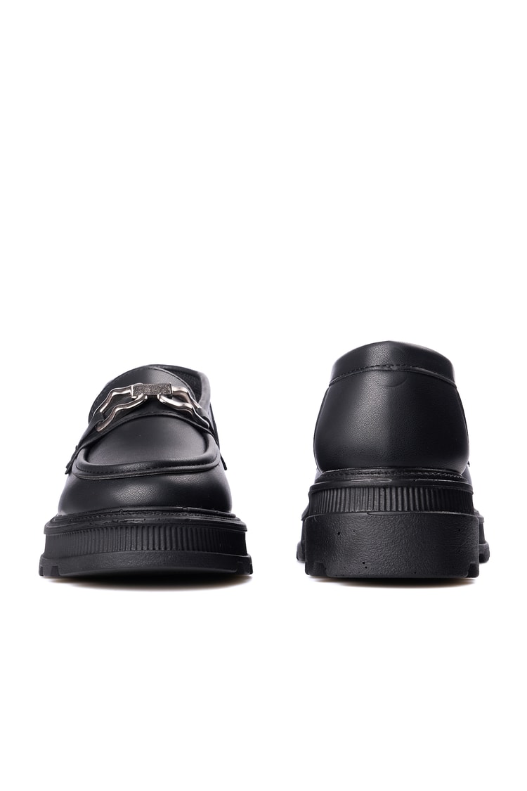 Nene 2468 Siyah Kadın Loafer Ayakkabı