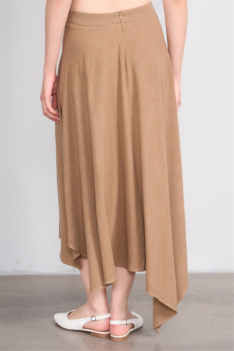 Nesil Y26 Eu7017 Kahve Kadın Yelek Eteklı İkili Takım S-Xl