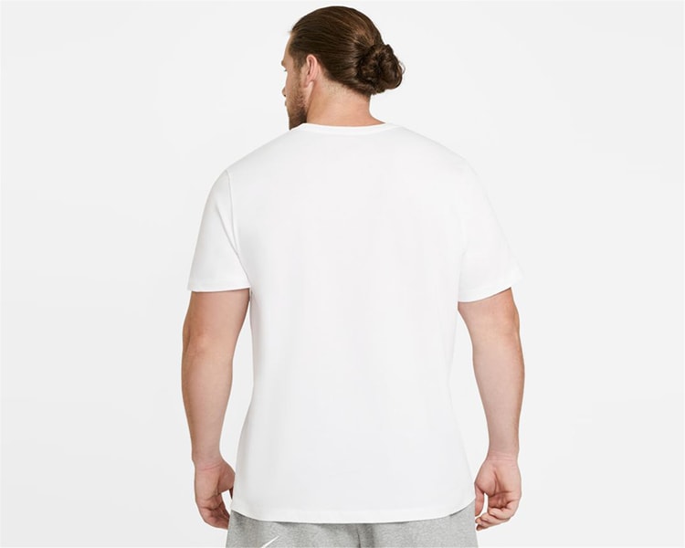 Nıke Ar4997 Sportswear Club T-Shırt 101 Whıte/Black Erkek T-Shırt