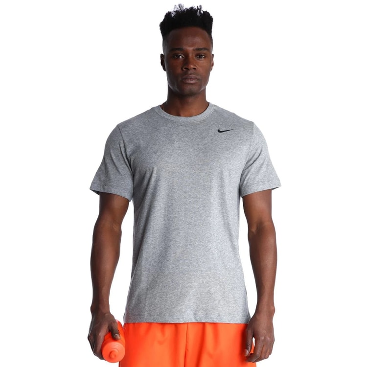 Nıke Ar6029 Drı-Fıt Fıtness T-Shırt 091 Carbon Heather/Black Erkek T-Shırt