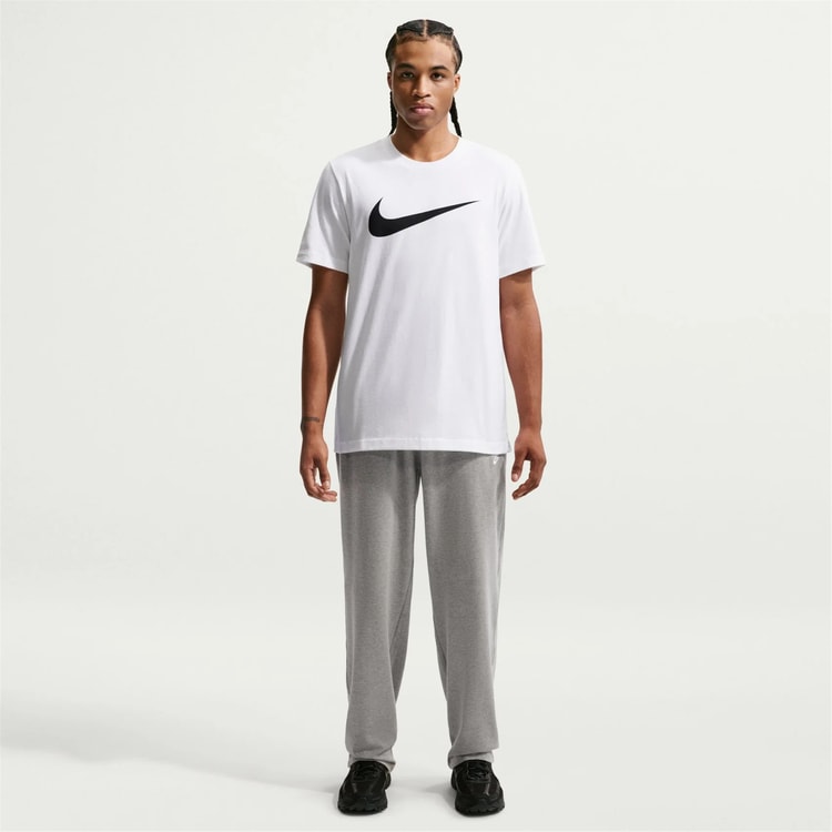 Nıke Dc5094 Sportswear Swoosh T-Shırt 100 Whıte/Black Erkek T-Shırt