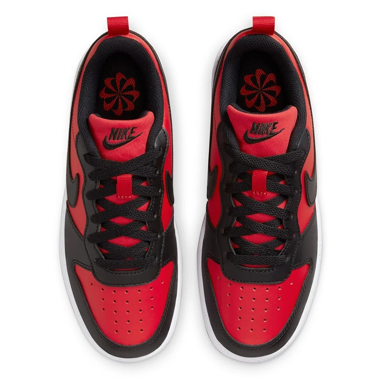 Nıke Dv5456 Court Borough Low Recraft Gs 600 Unıversıty Red/Black-Whıte Garson Spor Ayakkabı