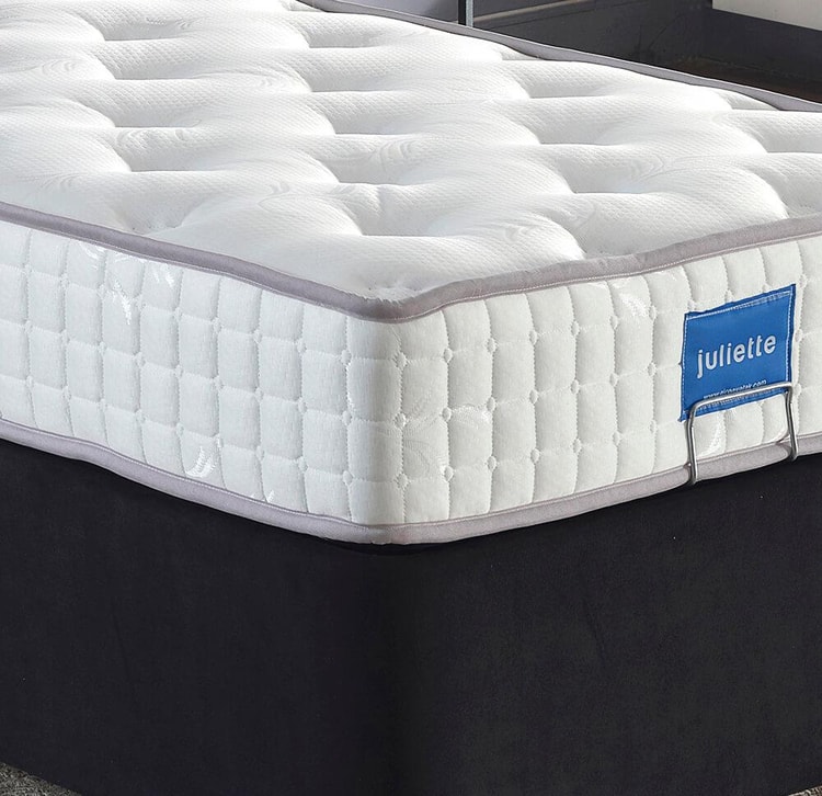 Niron Juliette 80x180 cm Tek Kişilik Yatak Baza Başlık Takımı - Siyah Kumaş Lüks Yatak Seti