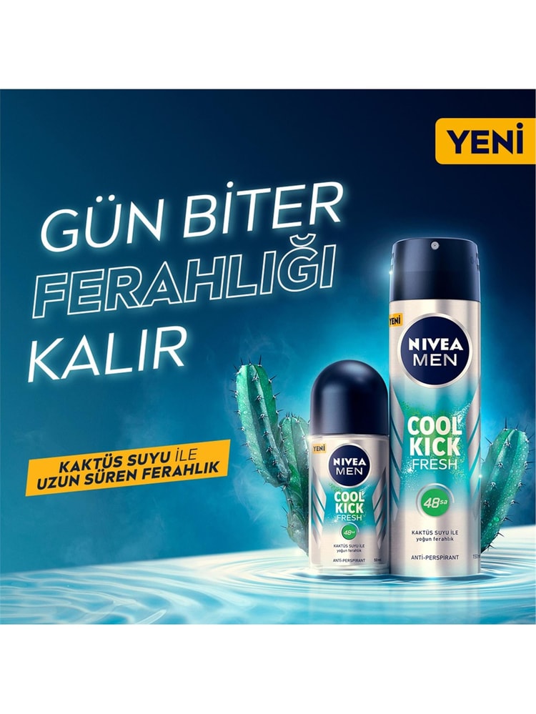 NIVEA 50ML ROLL-ON MEN COOL KICK FRESH