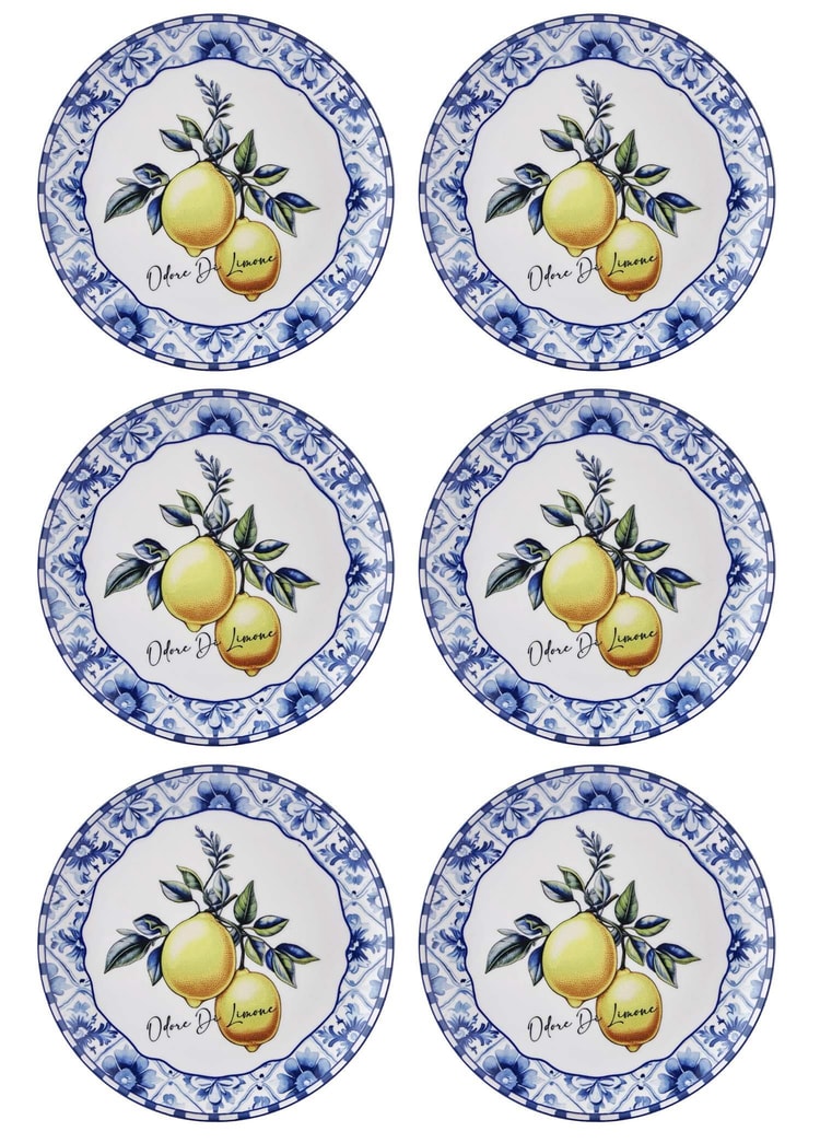 Odore Di Limone Servis Tabağı 6lı Set 26 cm ODL003