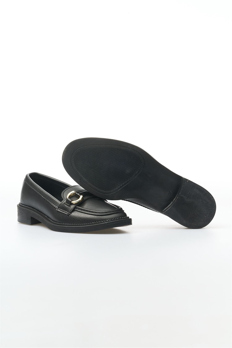 Oflaz 1152 201 Siyah Kadın Loafer Ayakkabı
