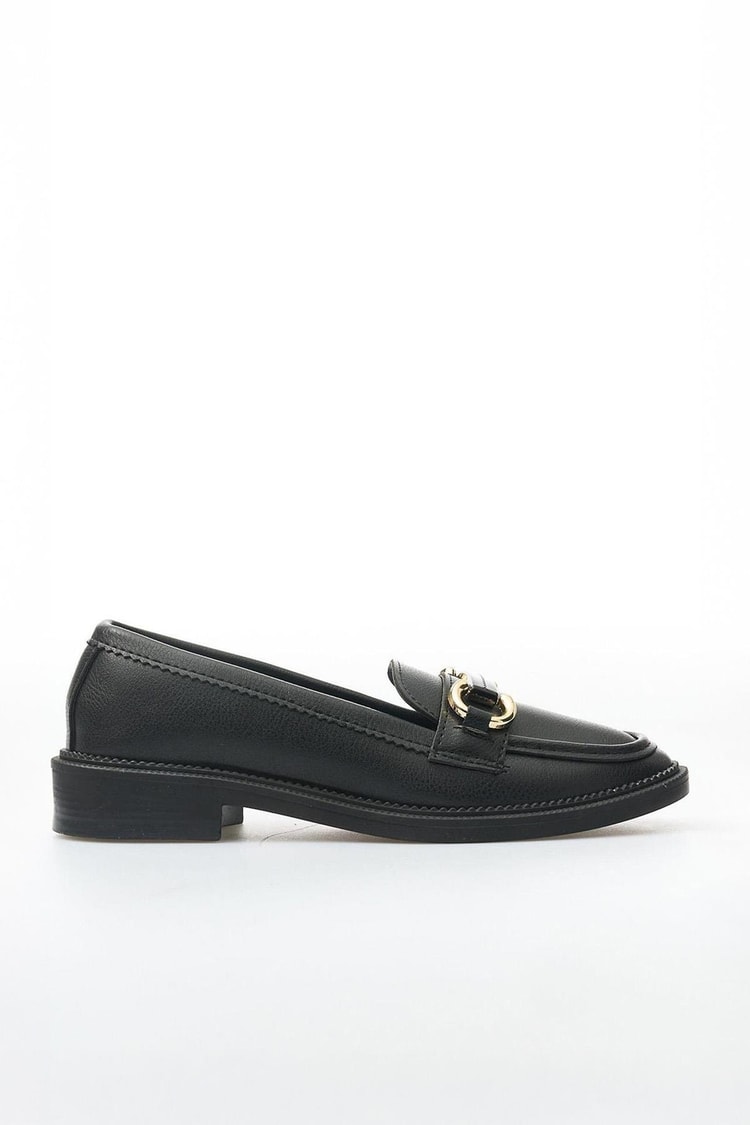 Oflaz 1152 201 Siyah Kadın Loafer Ayakkabı