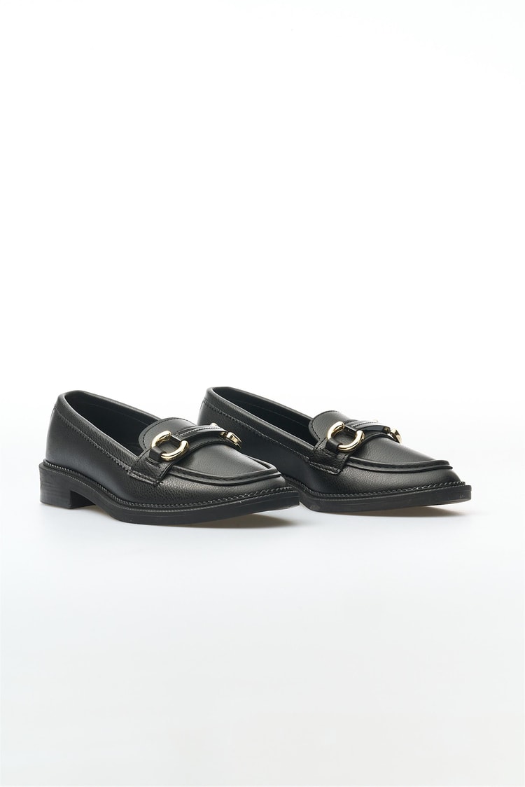 Oflaz 1152 201 Siyah Kadın Loafer Ayakkabı