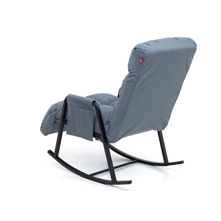 Pafu Lena Outdoor Bahçe Su Geçirmez Fonksiyonel Sallanan Koltuk - Gri-Mavi