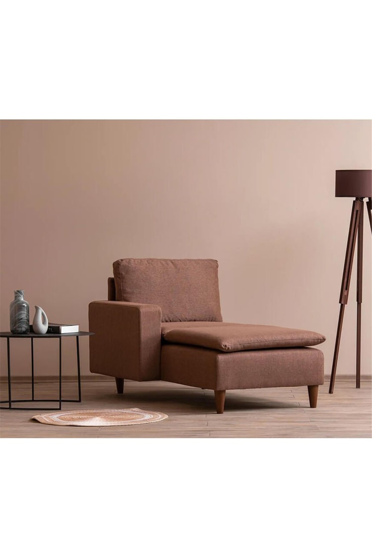 Pafu Lungo Modüler Daybed - Açık Kahverengi