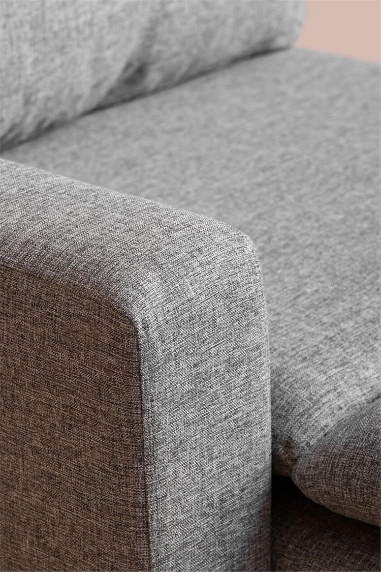 Pafu Lungo Modüler Daybed - Gri Keten