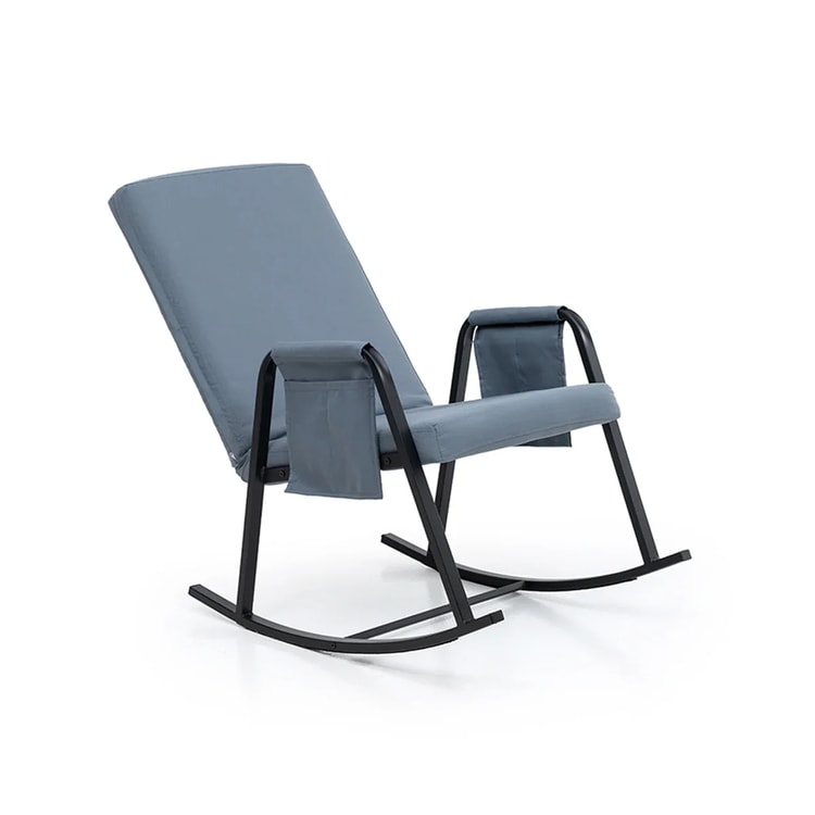 Pafu Oden Outdoor Bahçe Su Geçirmez Fonksiyonel Sallanan Koltuk - Gri-Mavi