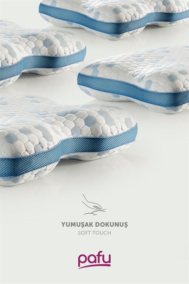 Pafu Visco Horlama Azaltıcı  Soğuk Kumaşlı (Cooler) Ortopedik Yastık
