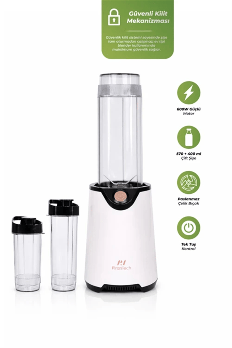 PIRANTECH BLENDER SMOOTHIE YH-1200 600 W