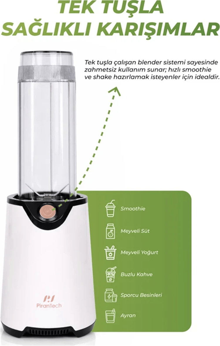 PIRANTECH BLENDER SMOOTHIE YH-1200 600 W