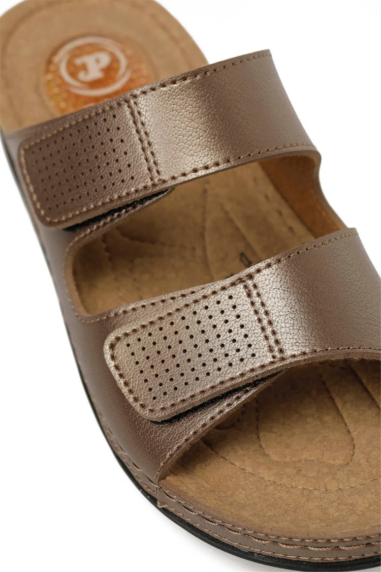 Polarıs A10225096212020 6M 166986.Z6Fx Bronz Kadın Geleneksel Comfort Duz Terlık