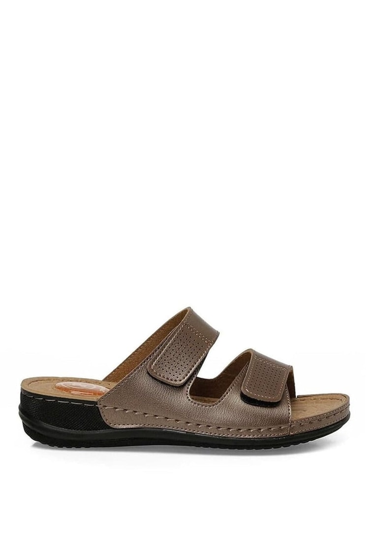 Polarıs A10225096212020 6M 166986.Z6Fx Bronz Kadın Geleneksel Comfort Duz Terlık