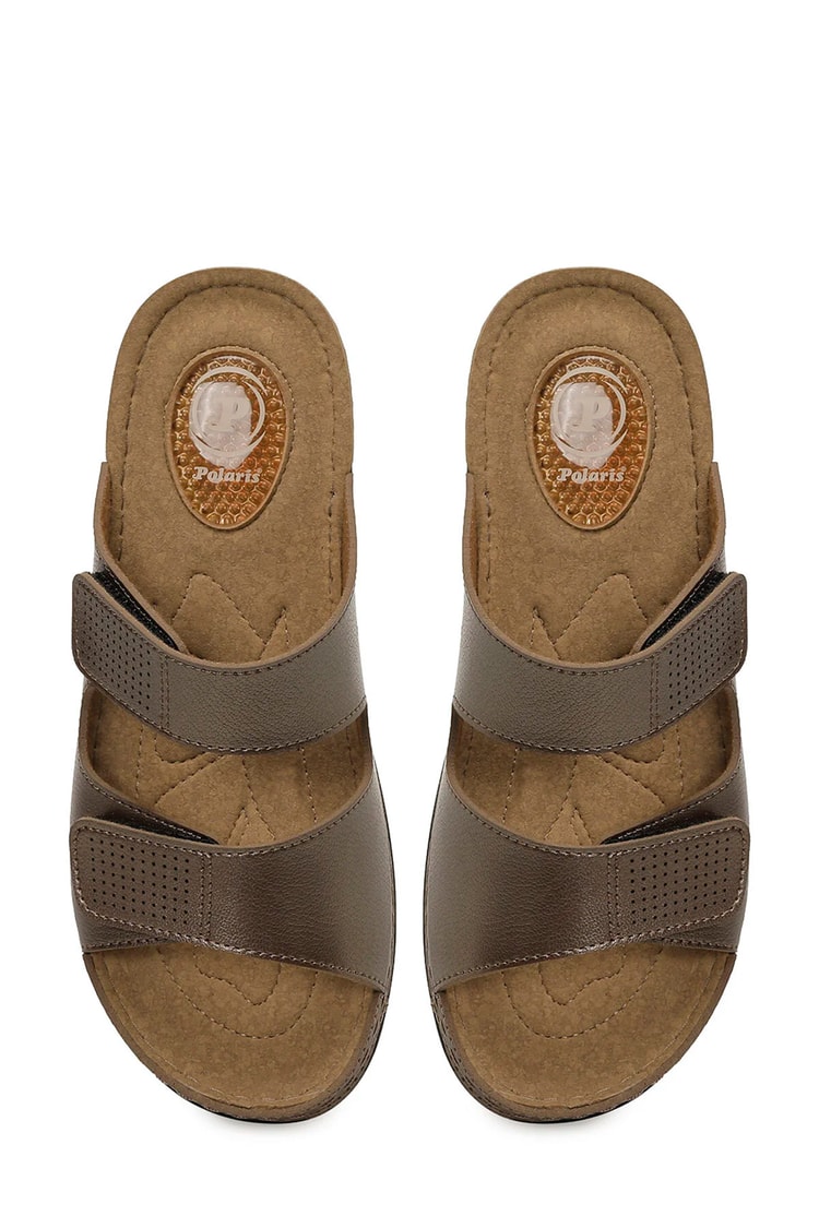 Polarıs A10225096212020 6M 166986.Z6Fx Bronz Kadın Geleneksel Comfort Duz Terlık