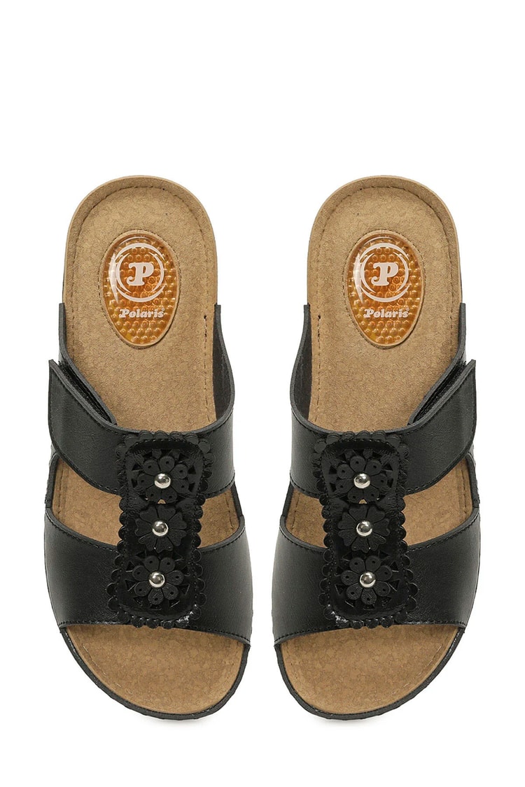 Polarıs A10225097212020 6M 167235.Z6Fx Sıyah Kadın Geleneksel Comfort Duz Terlık