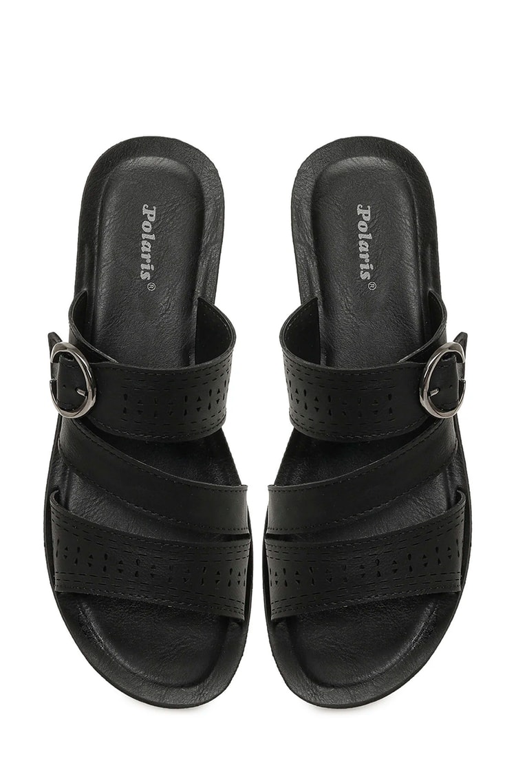 Polarıs A10225110712010 6M 409022.Z6Fx Sıyah Kadın Geleneksel Comfort Terlık