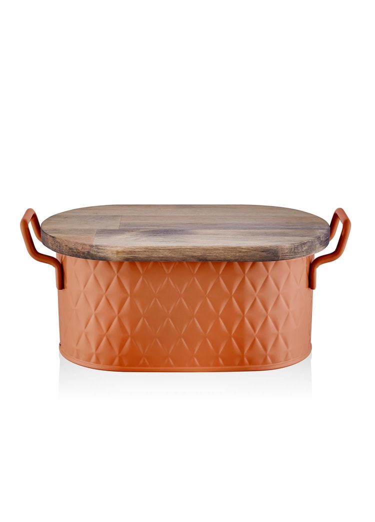 Prizma Ekmek Saklama Kabı Terracota 40x22x18 cm