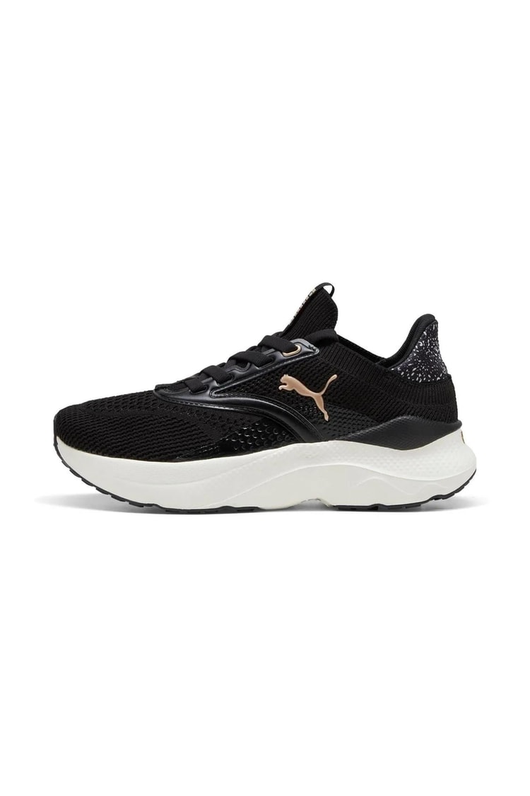 Puma 310162-01 Softrıde Mayve Leopard Wns Puma Black-Warm Whıte-Puma Gold Zenne Kosu Ayakkabısı