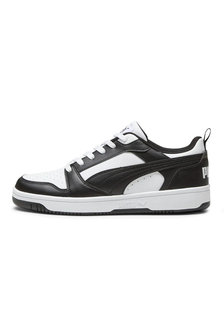 Puma 392328 01 Rebound V6 Low Puma White-Puma Black-Pum Yetişkin Erkek Basketbol Ayakkabısı