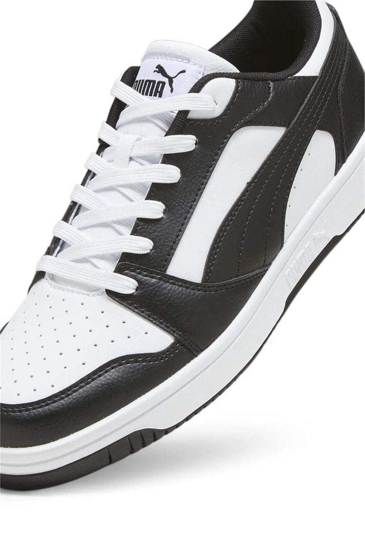 Puma 392328 Rebound V6 Low Puma Whıte-Puma Black-Whıte Erkek Basketbol Ayakkabısı