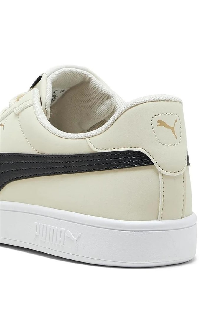 Puma 392336 04 Puma Smash 3.0 Buck Alpıne Snow-Puma Black-Puma Gold-Puma White Yetişkin Erkek Tennıs Sneaker