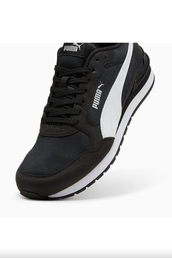 Puma 399666-01 St Runner V4 Mesh Puma Black-Puma Whıte-Puma Sılver Mrd Yuruyus Ayakkabısı