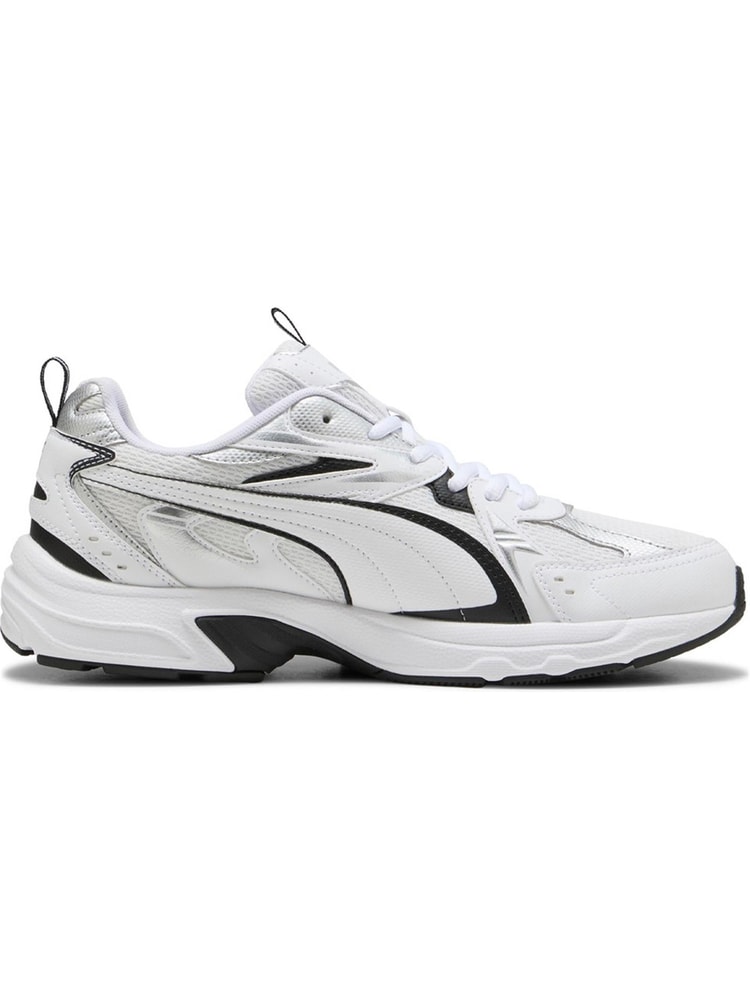 Puma 402623-01 Mılenıo Tech_ Whıte-Puma Black-Puma Sılver Unısex Yuruyus Ayakkabısı