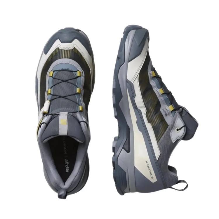 Salomon X Ultra 5 5860 Monument-Turbulence-Spıcy Mustard Erkek Outdoor Ayakkabı